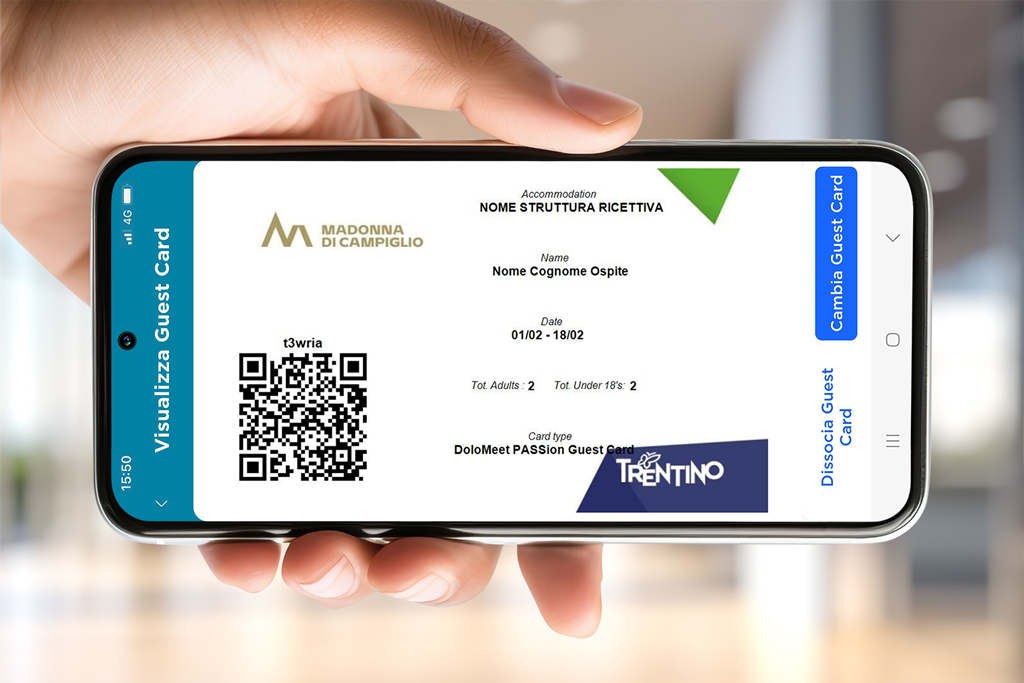 App Mio Trentino DoloMeet Guest Card